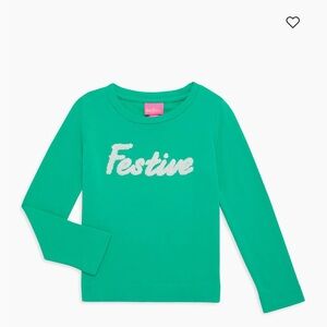 EUC festive shirt, girls